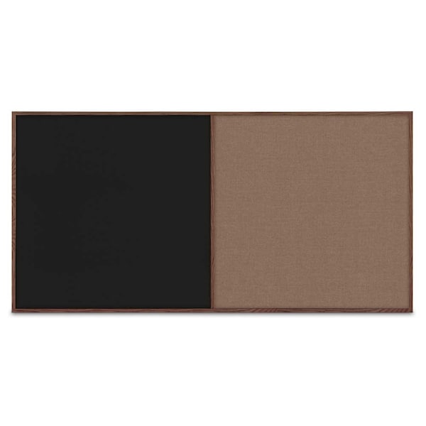Enclosed Corkboard, 1 Door, 72"x48", 4" Fra